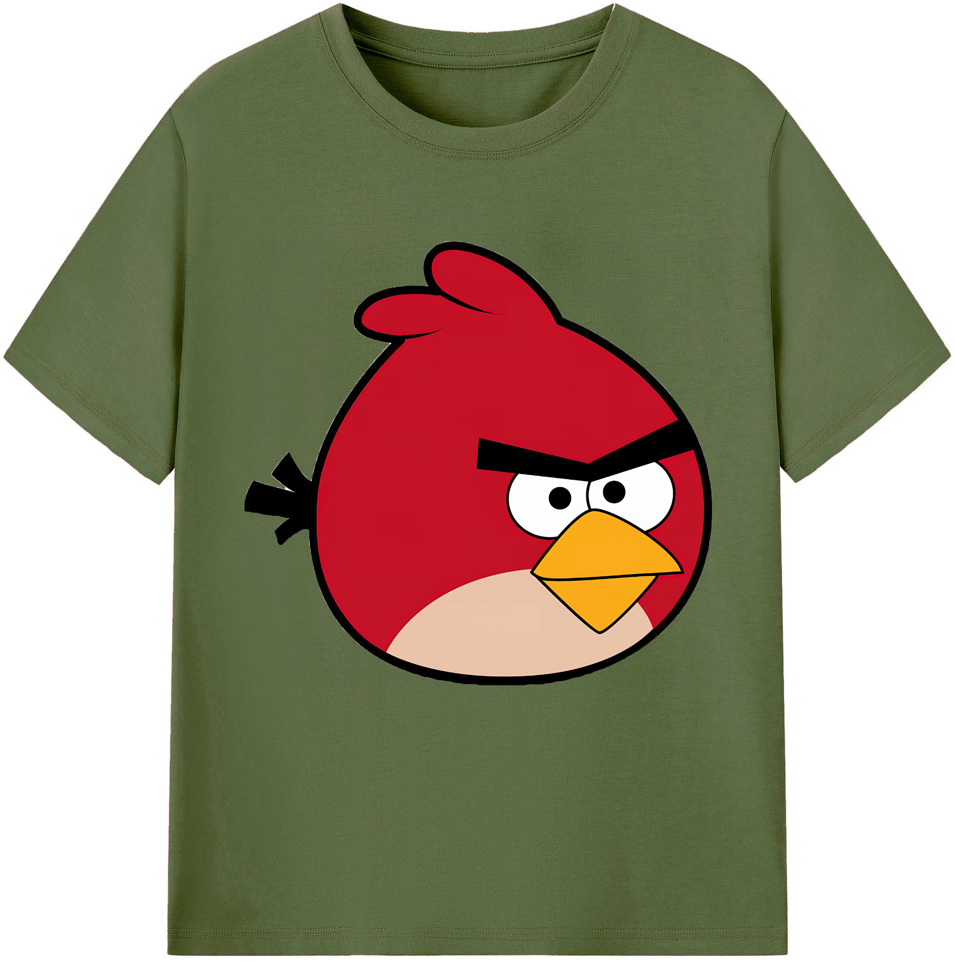 （画像用） Angry Birds アングリーバード 綿100％半袖Tシャツ（フロントプリント）